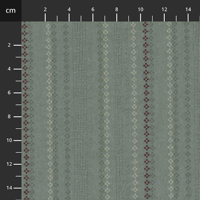 Tochio Lankavärjätty 4547-384 vaaleansininen raidallinen lankavärjätty puuvillakangas, Stof Fabrics, 112 cm leveä