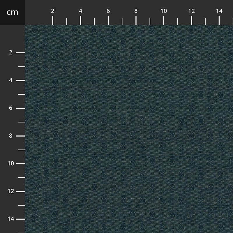 Tochio Lankavärjätty 4547-410 merenvihreä lankavärjätty puuvillakangas, Stof Fabrics, 112 cm leveä