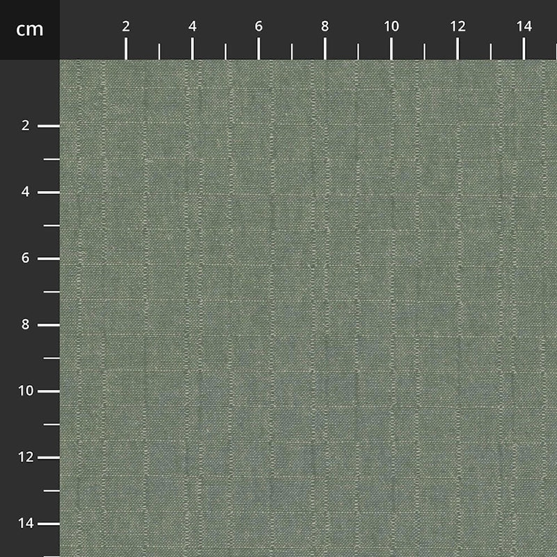 Tochio Lankavärjätty 4547-416 vaaleanvihreä lankavärjätty puuvillakangas, Stof Fabrics, 112 cm leveä