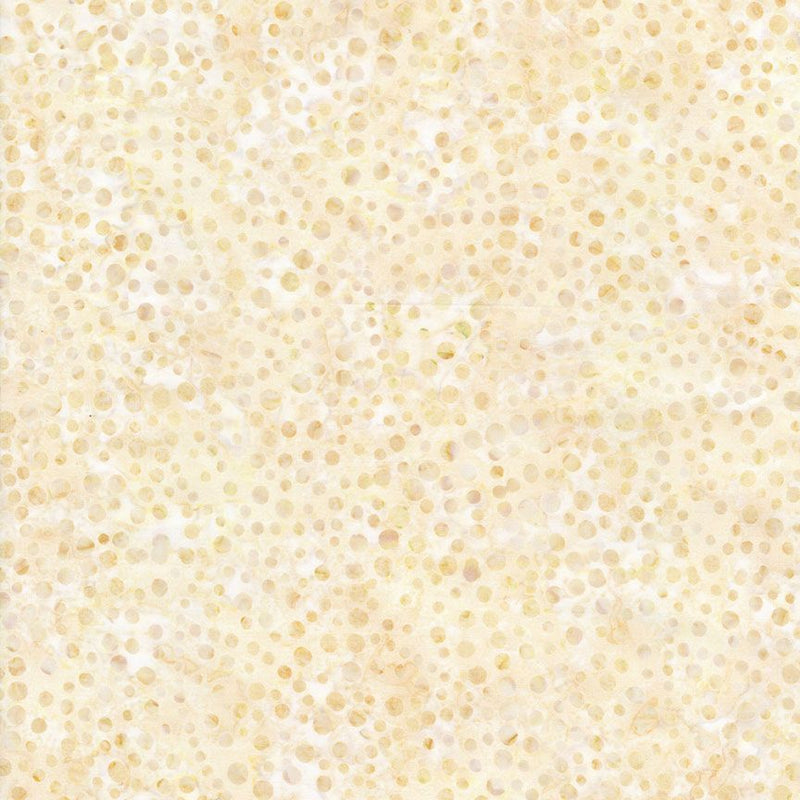 Tonga Pansy - Fizzy Dots Toffee B7168 puuvillakangas batiikki, naturaali sävyissä, täpliä
