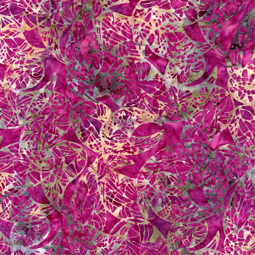 Tonga Batiks Pansy - Mosaic Paisley Plum B3160 puuvillakangas batiikki, purppuran sävyissä