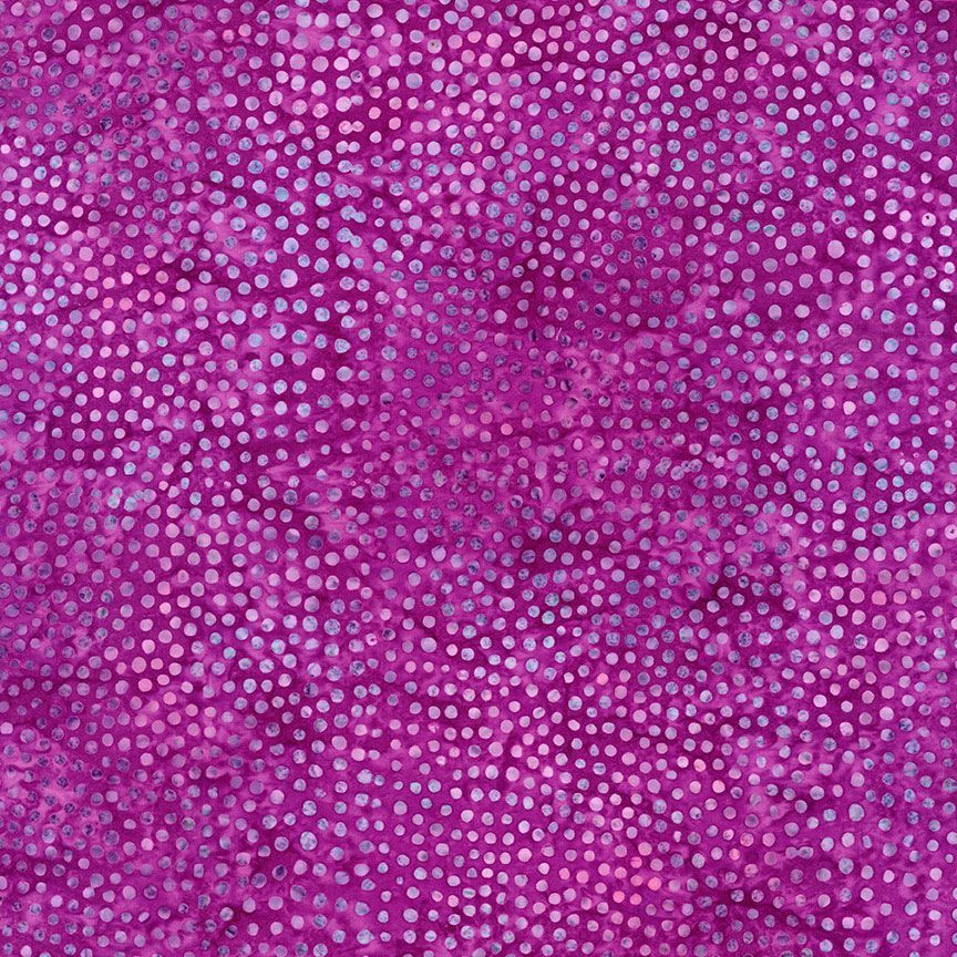 Tonga Batiks Pansy - Spots Jam B3798 puuvillakangas batiikki, purppuran sävyisiä täpliä.