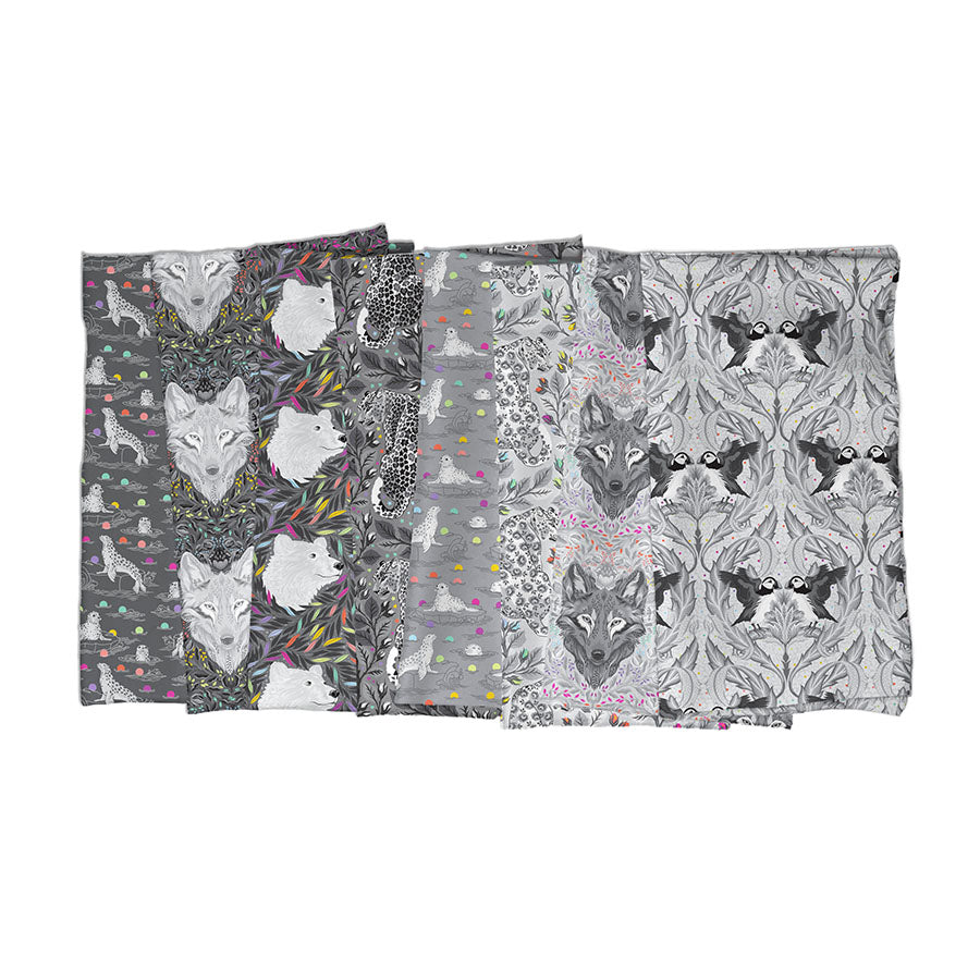 Tula Pinkin Graywork kokoelman kankaita nippu, 8kpl