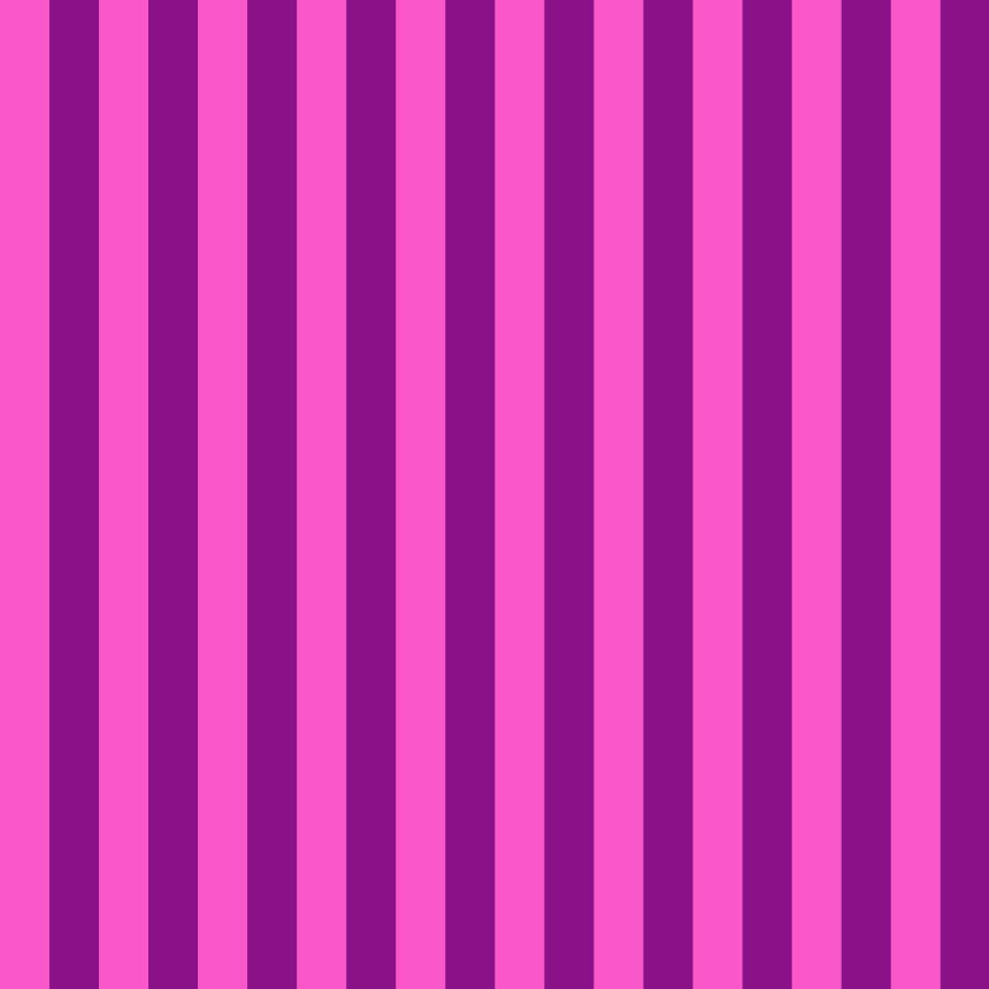 Tula Pink True Colors Tent Stripe Foxglow - pinkki/violettiraidallinen 100% puuvillakangas, jossa ½ tuuman raidat. Täydellinen kanttaukseen ja moderniin tilkkutöihin.