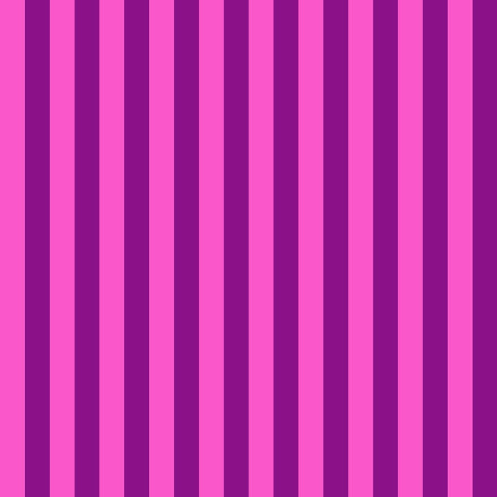 Tula Pink True Colors Tent Stripe Foxglow - pinkki/violettiraidallinen 100% puuvillakangas, jossa ½ tuuman raidat. Täydellinen kanttaukseen ja moderniin tilkkutöihin.