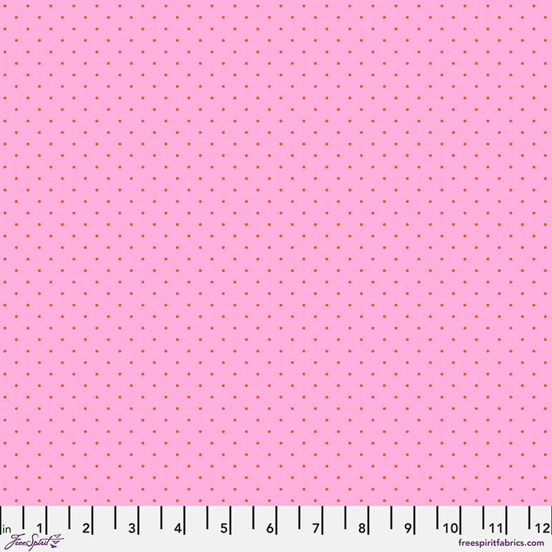 FreeSpirit Fabrics Tula Pink True Colors Tiny Dots Candy - 100% puuvillakangas tilkkutöihin, askarteluun ja ompeluprojekteihin