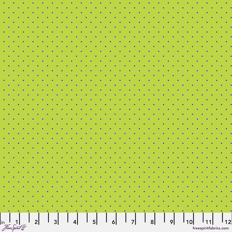 FreeSpirit Fabrics Tula Pink True Colors Tiny Dots Meadow - 100% puuvillakangas tilkkutöihin, askarteluun ja ompeluprojekteihin.
