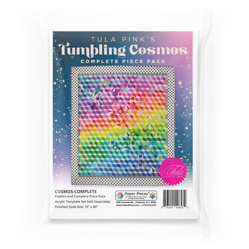 Tula Pink Tumbling Cosmos ohjeet ja paperit Media 1 of 2