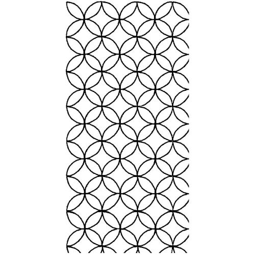 Q-Stencil Cathedral Window W1002 quilt pattern drawing stencil template