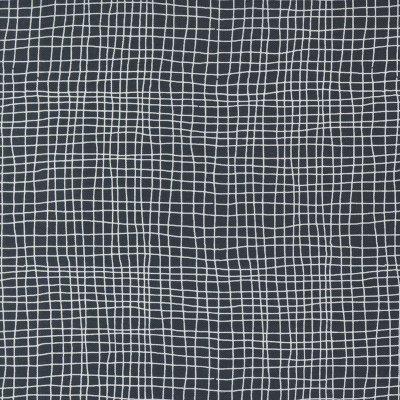Zen Chic Filigree 1815-21 Grids Black – musta puuvillakangas, jossa tyylikäs ruudukkokuvio. Sopii tilkkutöihin ja käsityöprojekteihin