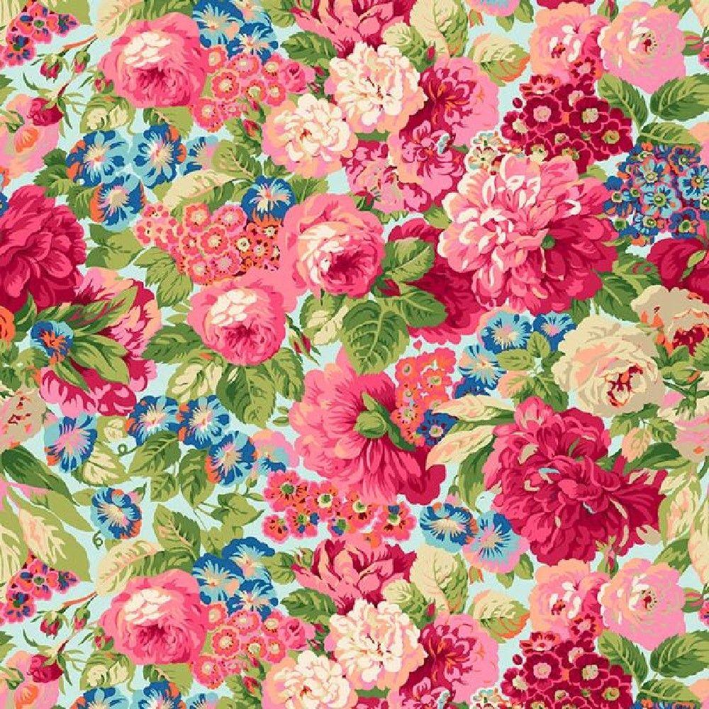 Sanderson - A Celelbration of Sanderson Rose&Peony Bright PWSA002.BRIGHT puuvillakangas