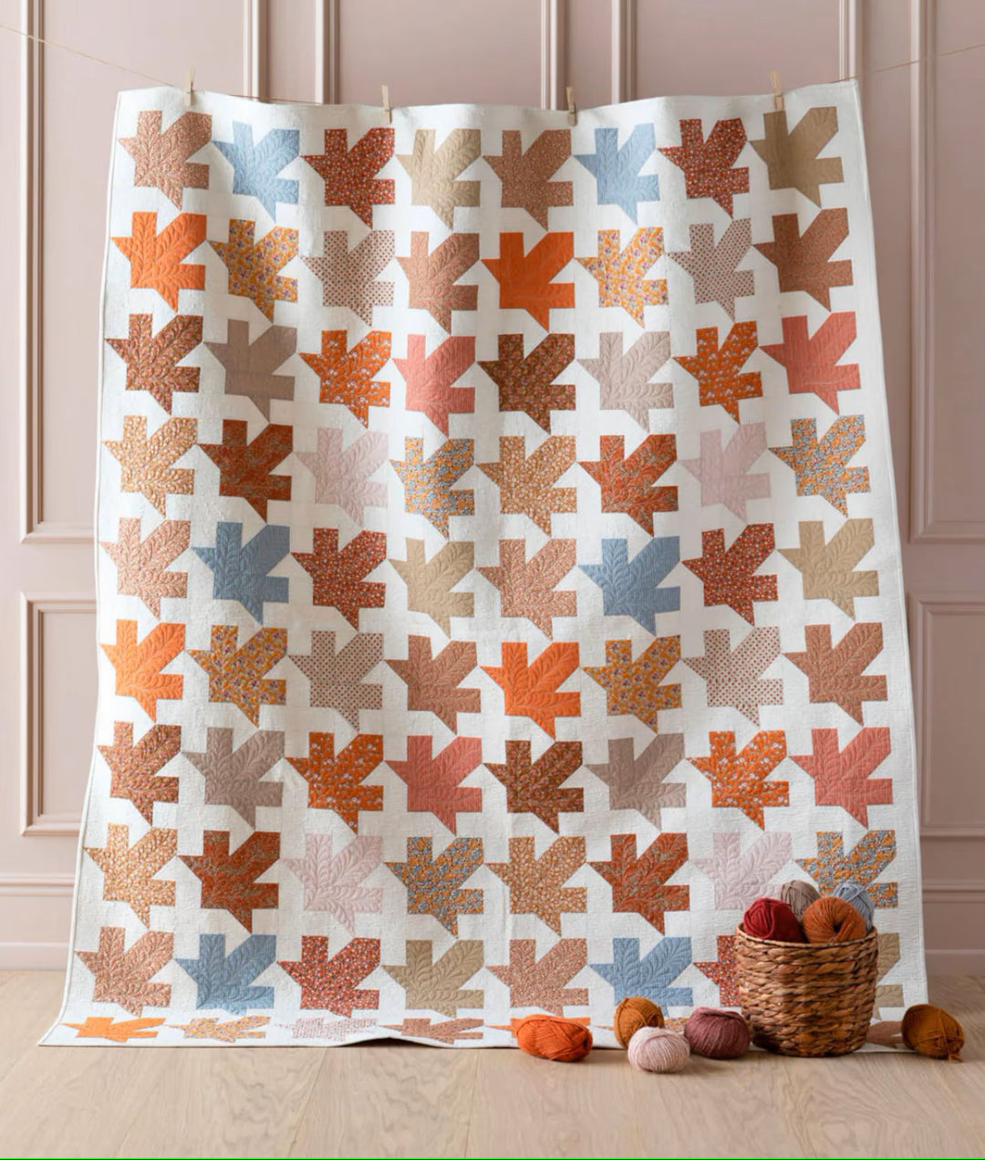 Tilda Creating Memories Autumn - Maple Leaf Quilt - FREE quilt pattern
