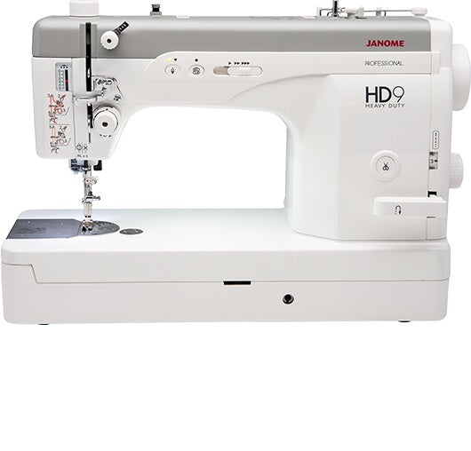 Janome HD9 Professional -suoraommelkone, nopea ja tehokas ompelukone suurille projekteille.