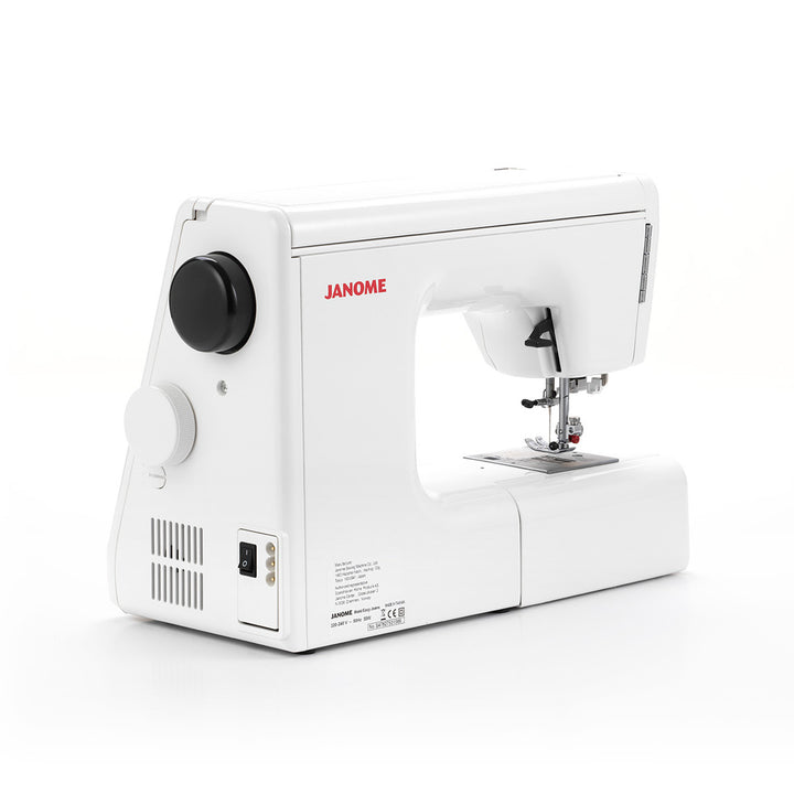 Janome Easy Jeans 1800 -ompelukone, vahva ja monipuolinen kone vaatteiden, tilkkutöiden ja paksujen kankaiden ompeluun.
