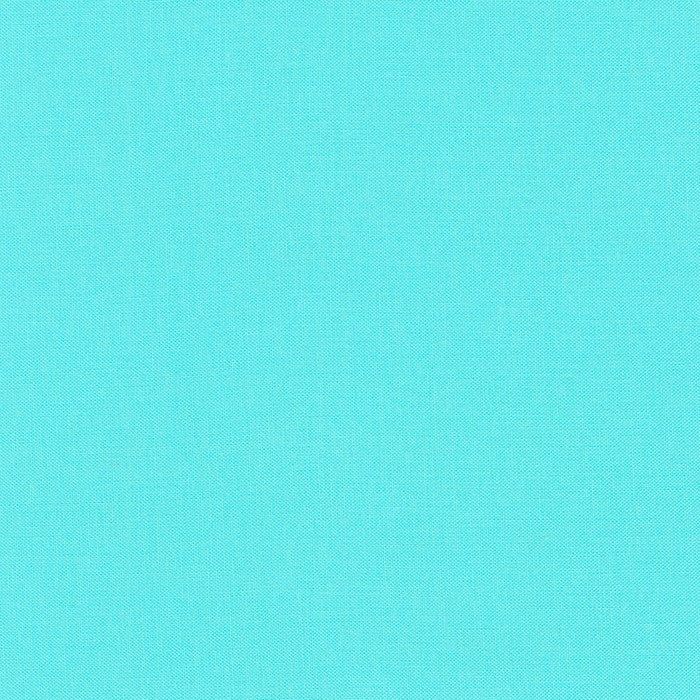 Kona Cotton Azure yksivärinenkangas, turkoosi sävy, Robert Kaufman