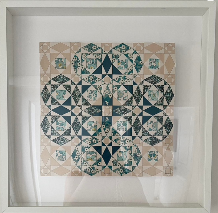 Miniatyrstorm till sjöss - pappersmönster för quiltning