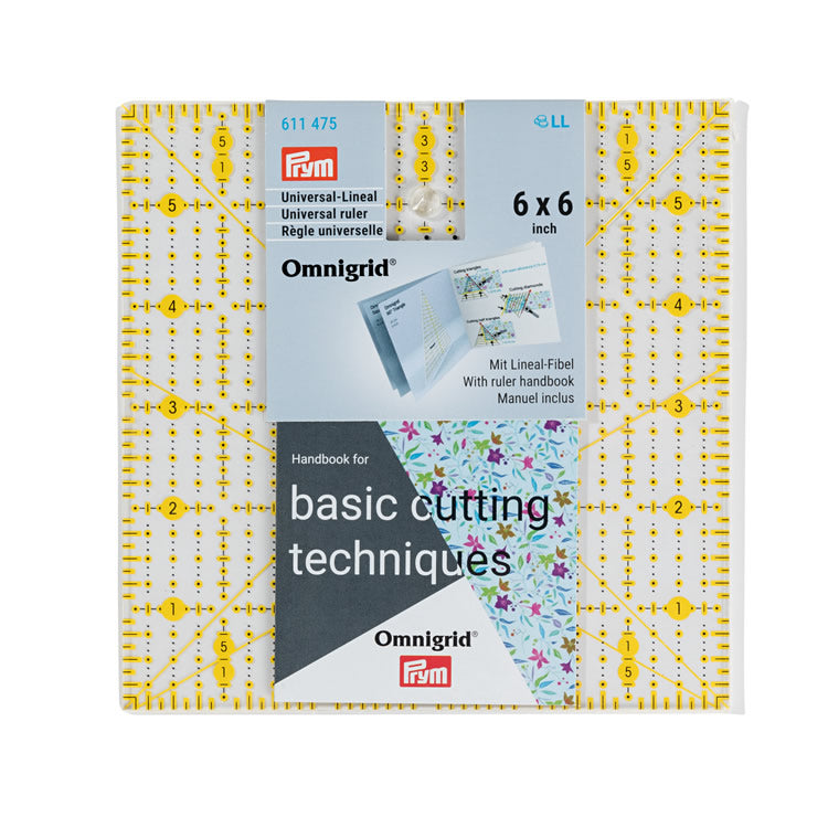 Prym Omnigrid Universal viivain 6x6 tuumaa