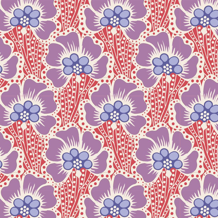 Tilda, Cotton Beach 100325 Ocean Flower Coral puuvillakangas