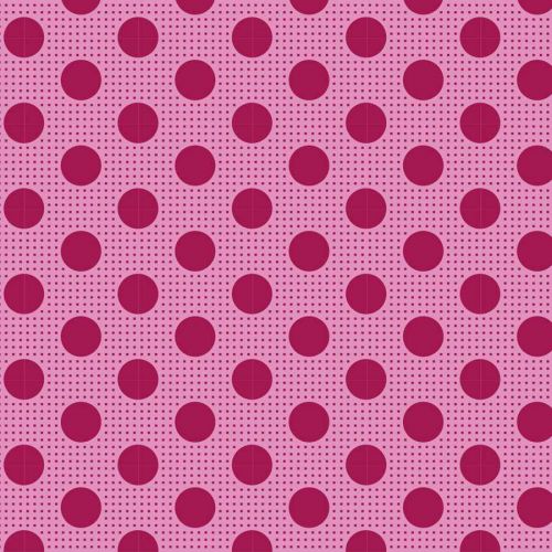 Tilda Medium Dots - 130010 Maroon puuvillakangas