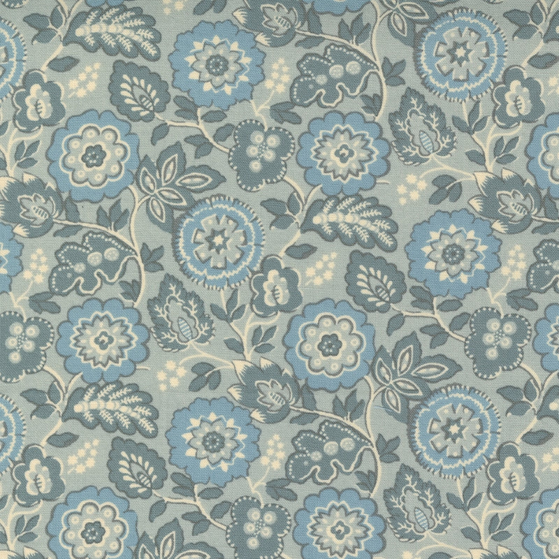 French General, La Vie Boheme 13903-13 Ciel Blue puuvillakangas