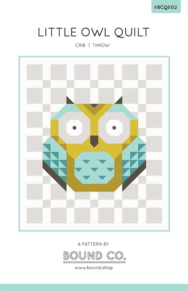 Little Owl Quilt Pattern Annie Brady BC-Q002 Pikkupöllö tilkkutyöohje