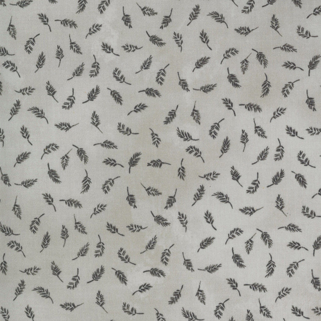 Janet Clare Botanicals Leaf Vintage Grey 16912-12 puuvillakangas