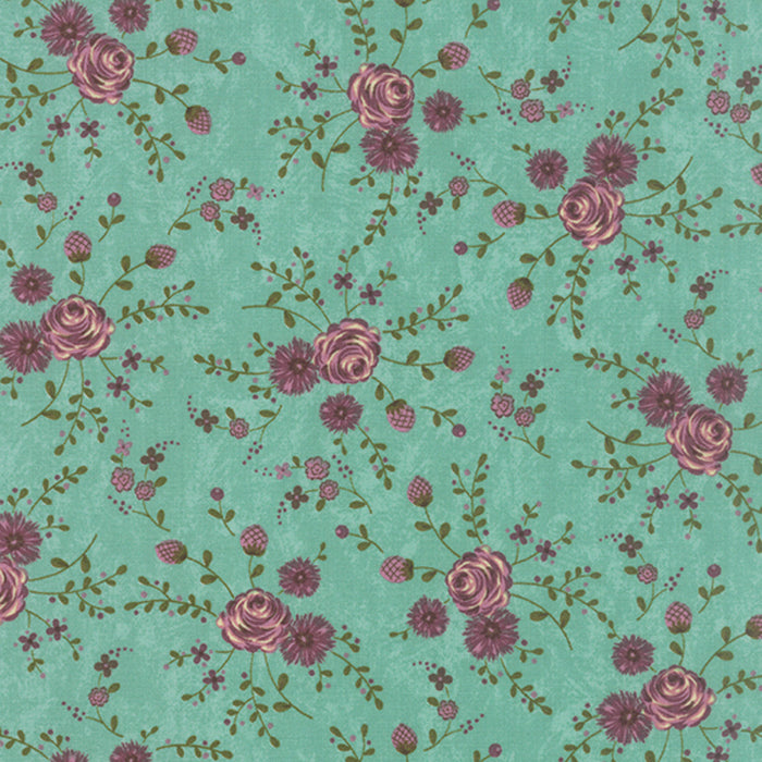 Sandy Gervais - Prints Charming, Teal 17842 14 puuvillakangas