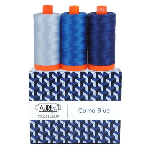 Aurifil Color Builder 50wt Como Blue ompelulankapaketti