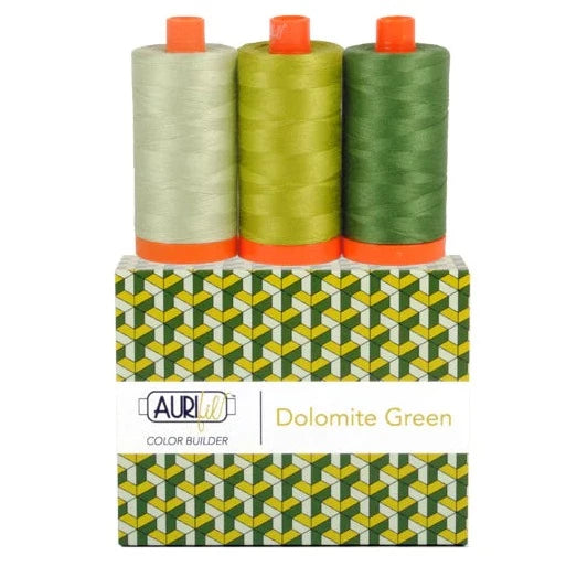 Aurifil Color Builder 50wt Dolomite Green ompelulankapaketti