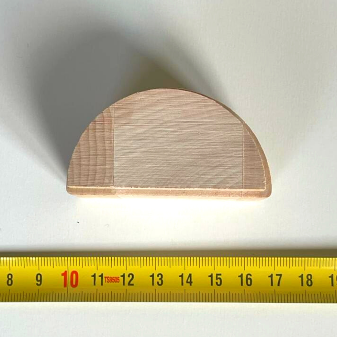 Wooden embossing stamp - Half circle 1243
