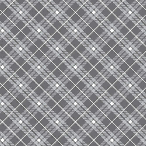 Leanne Anderson, Bias Plaid Basics 9611-90 Gray puuvillakangas