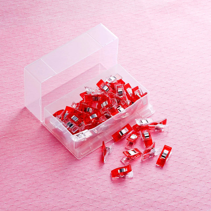 Clover Wonder Clips 3156 punaiset klipsit 50kpl