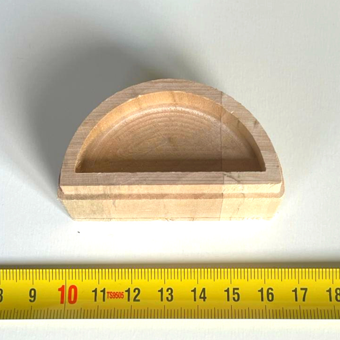 Wooden embossing stamp - Hollow half circle 1244