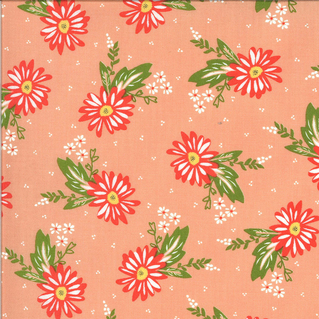 Sherri&Chelsi - Happy Days Carnation Peach 37600 13 puuvillakangas