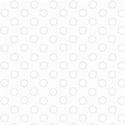 Quilters Flour IV 399-01W Wreaths and Dots puuvillakangas