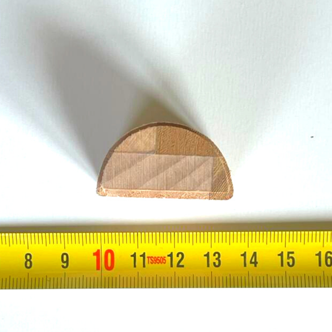 Wooden embossing stamp - Small half circle 1242