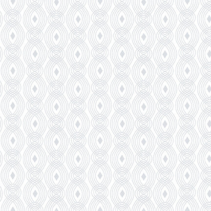 Quilters Flour IV 411-01W Linear Oval Lines puuvillakangas