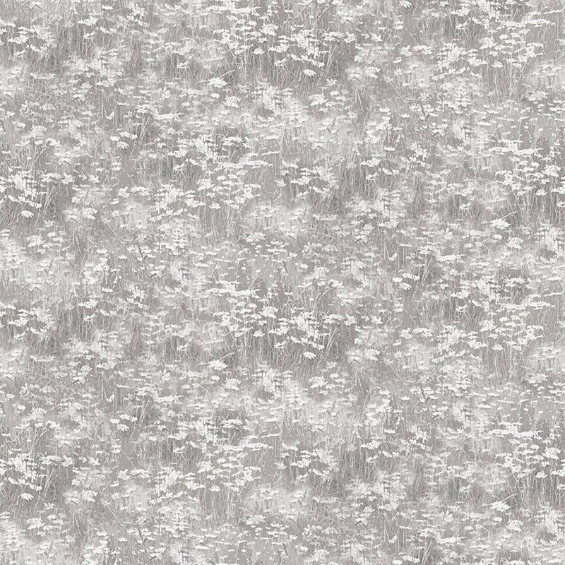 Jan Shade Beach, Woodland Whispers 435-90 Daisey Field Flowers puuvillakangas