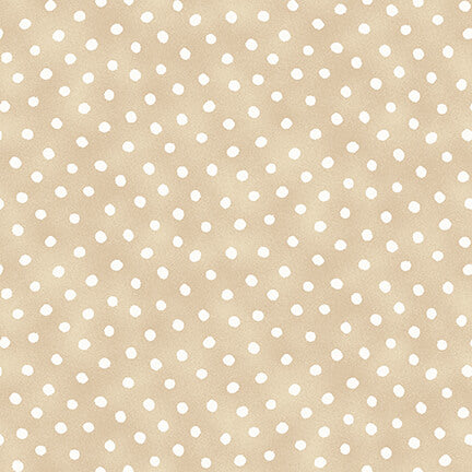 Dawn Rosengren, Little Ones - Dots - Beige 444-30 puuvillakangas