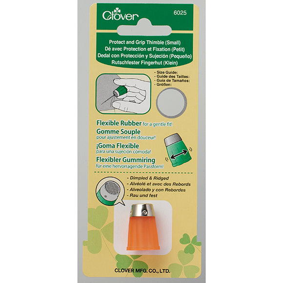 Clover Protect Grip Thimble 6025 S, sormustin, S-koko