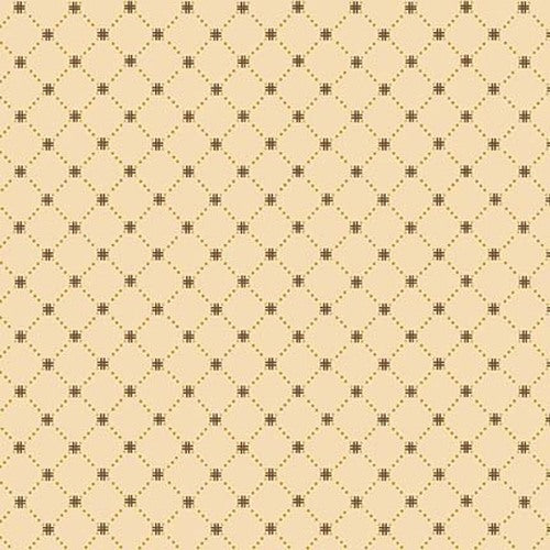 Kim Diehl, Right As Rain - Cream- Cross Hatch 9846-40 puuvillakangas