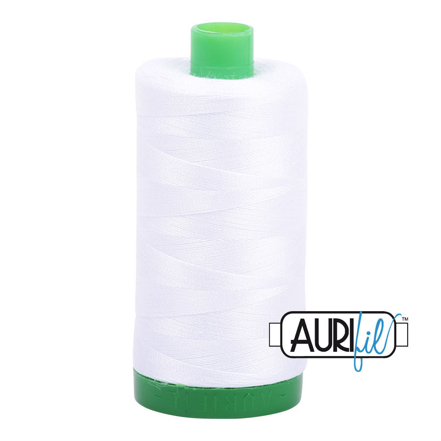 Aurifil 40wt 2024 White 100% puuvilla -ompelulanka