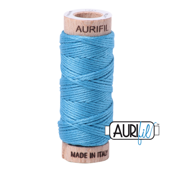 Aurifil Floss 10wt 1320 Bright Teal 100% puuvilla -ompelulanka pieni