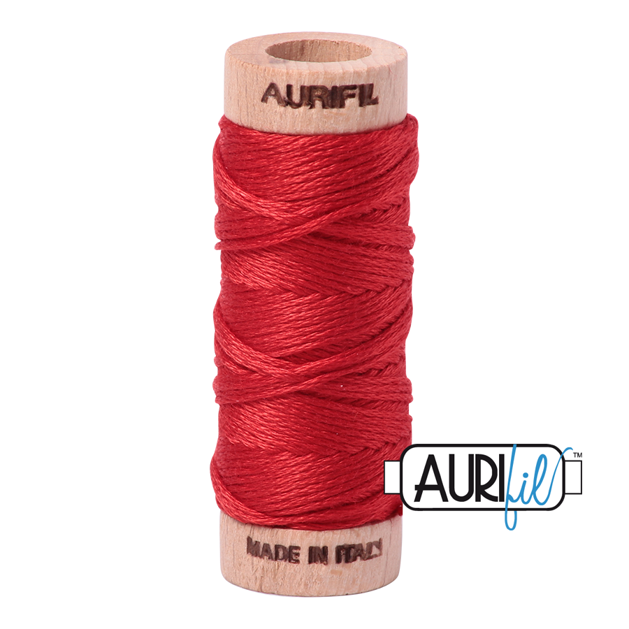 Aurifil Floss 10wt 2250 Red 100% puuvilla kirjontalanka pieni