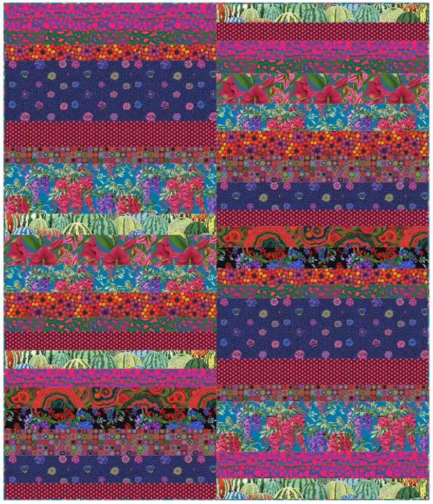 Banded Jump - Kaffe Fassett tilkkutyöohje ILMAINEN