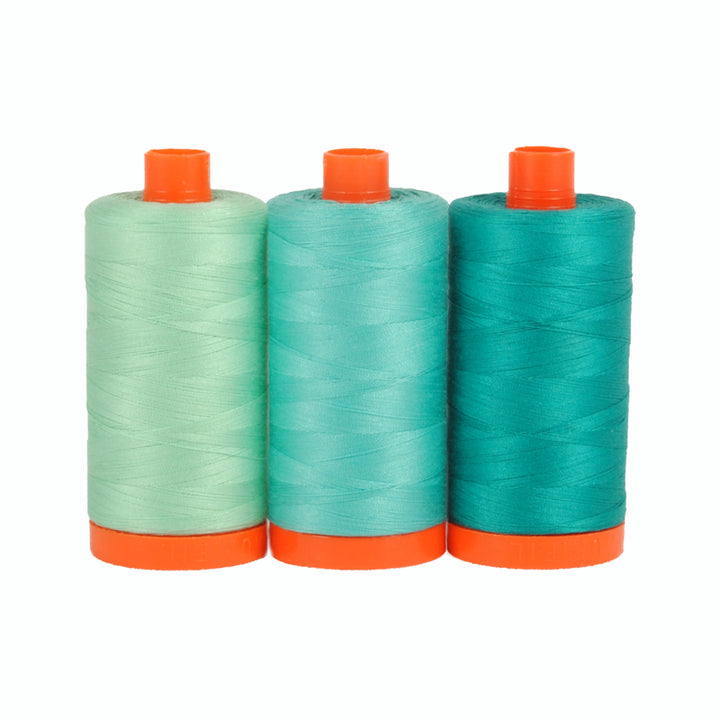 Aurifil Color Builder 50wt Capri Teal ompelulankapaketti