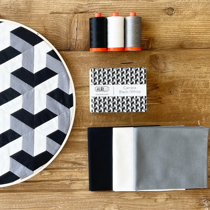 Aurifil Color Builder 50wt Carrara Black/White ompelulankapaketti