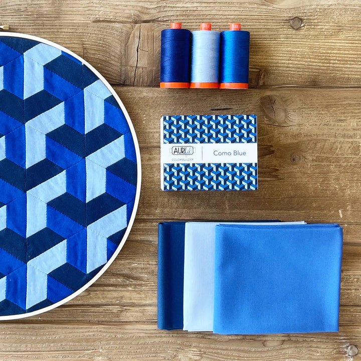 Aurifil Color Builder 50wt Como Blue ompelulankapaketti