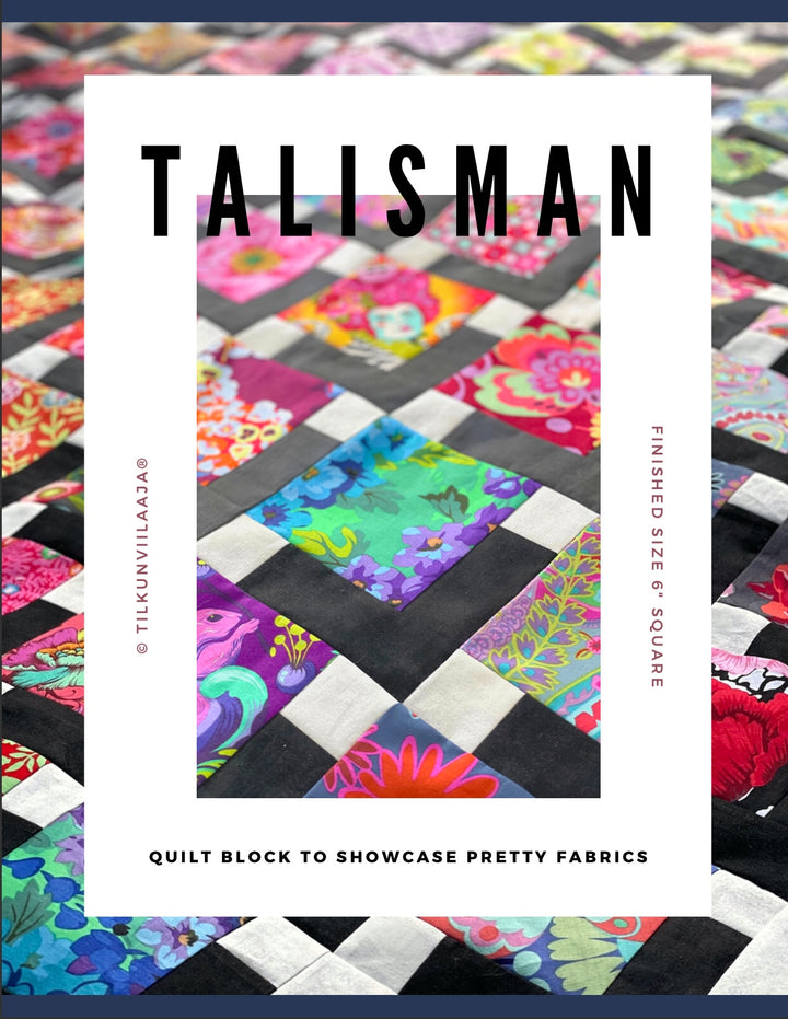 Talisman – tilkkublokki- ja tilkkupeitto-ohje