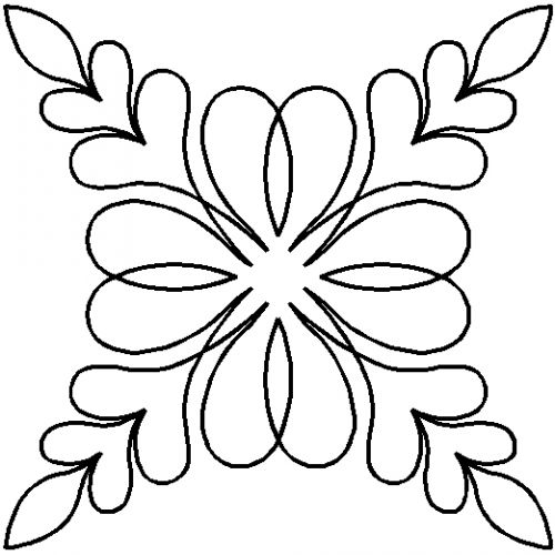Q-Stencil Feathered Hearts EK97 7½" -tikkauskuvion piirtokaavain sapluuna